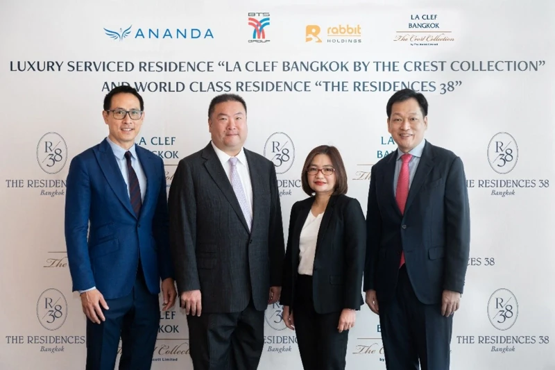 Rabbit Holdings partners with Ananda Development and The Ascott Limited, to launch “THE RESIDENCES 38”, a world-class residential project, along with a luxury serviced residence “La Clef Bangkok by The Crest Collection”, to redefine Thailand’s real estate sector.